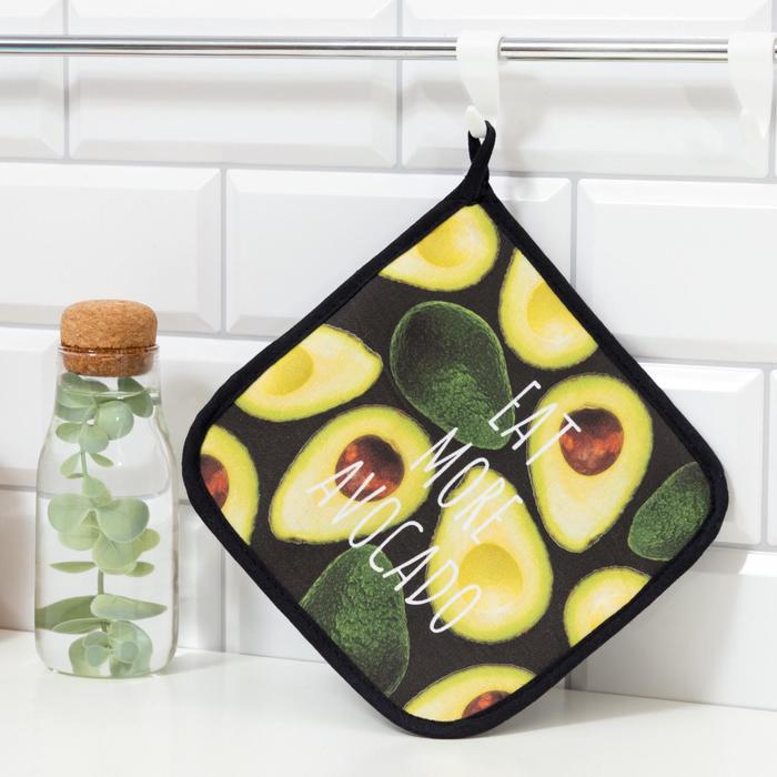 

Прихватка "Avocado" 19х19 саржа,100% х/л,ватин 250г/м2, Зеленый
