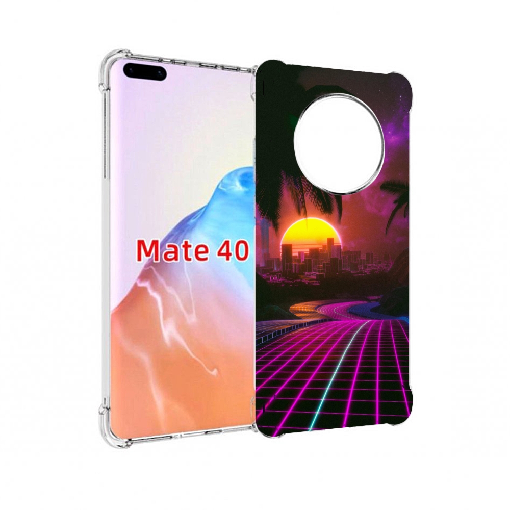

Чехол MyPads Tocco для Huawei Mate 40 хотлайнмайами 2, Прозрачный, Tocco