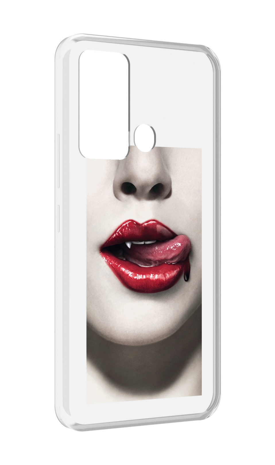 

Чехол MyPads губы-вампирши для ITEl Vision 3, Прозрачный, Tocco