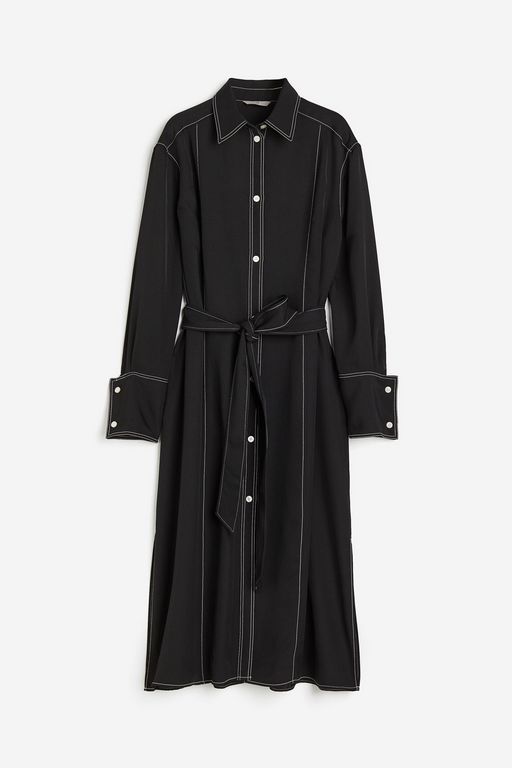 

Платье женское H&M 1207692 черное XL, Черный, 1207692