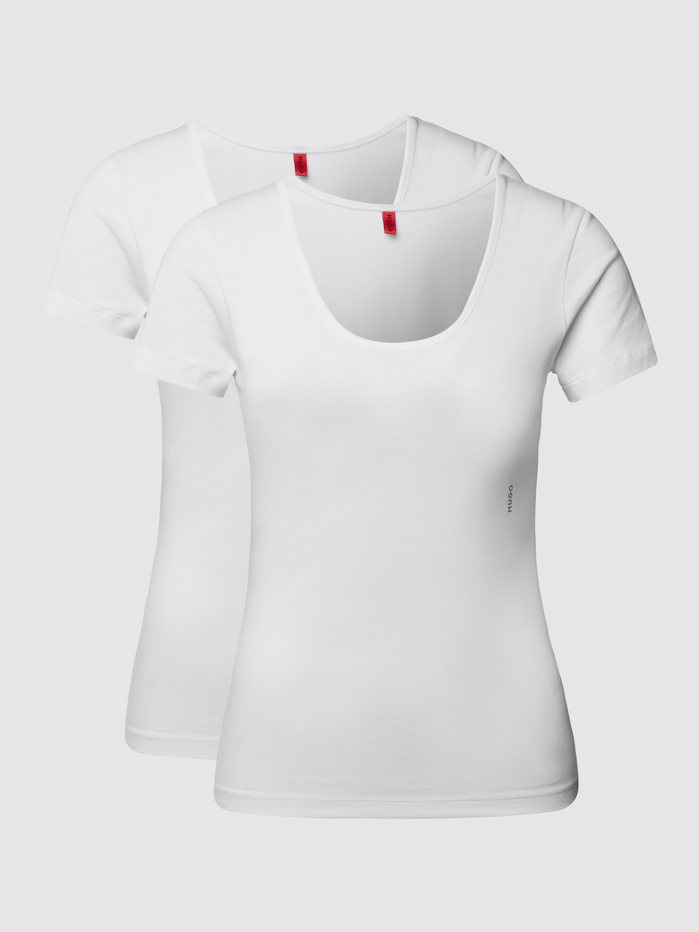 Комплект футболок женских HUGO BOSS 1483604 белых XL (доставка из-за рубежа)