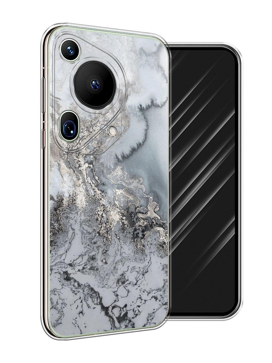 

Чехол Awog на Huawei Pura 70 Ultra "Морозная лавина серая", Серый;серебристый, 6124550-1