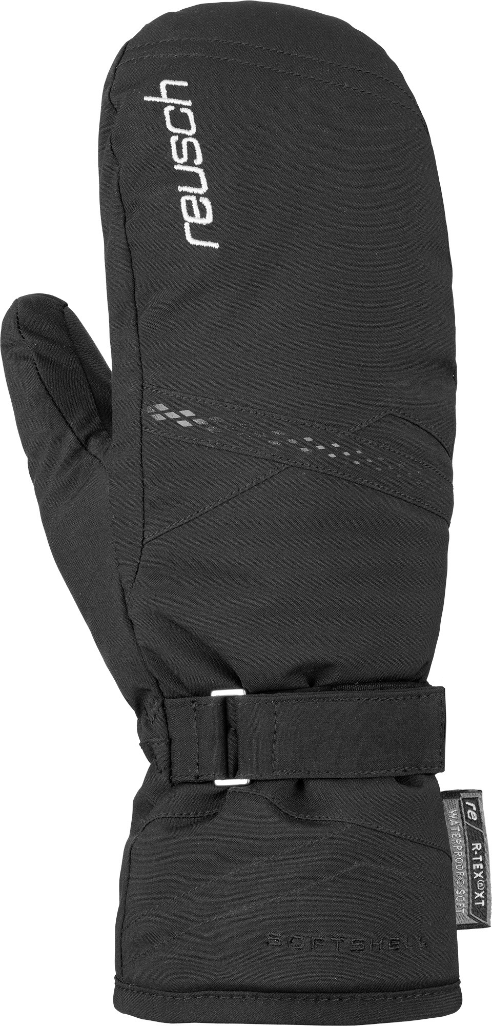 фото Варежки reusch hannah r-tex® xt mitten, black/silver, 8 inch