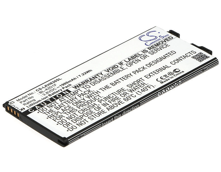 фото Аккумулятор cs-lkh830sl bl-42d1f для lg as992, g5 3.8v/1900mah/7.22wh cameron sino