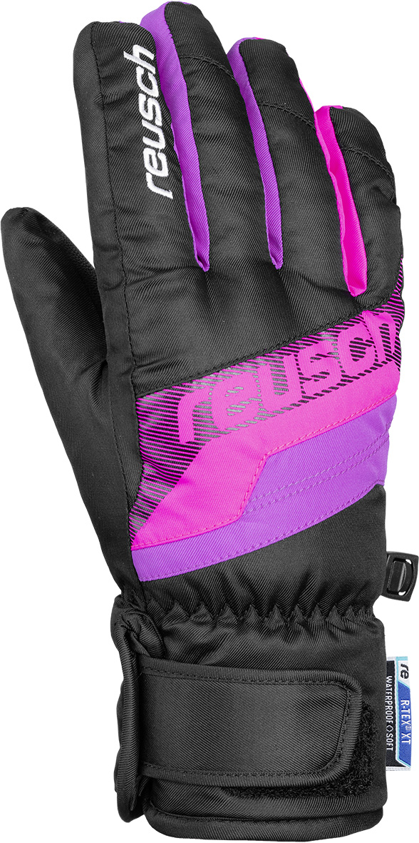 фото Перчатки reusch dario r-tex® xt, black/pink glo, 6.5 inch