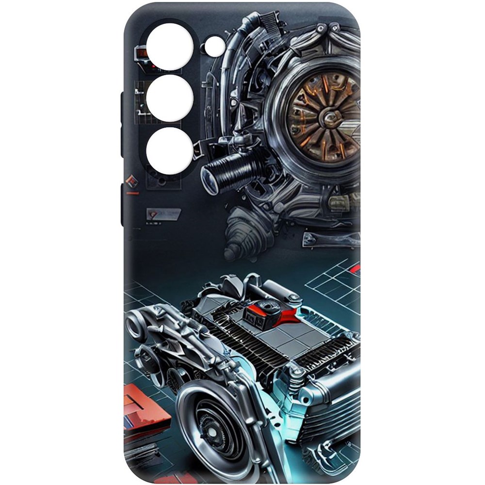 

Чехол-накладка Софт Моторы для Samsung Galaxy S23, Черный