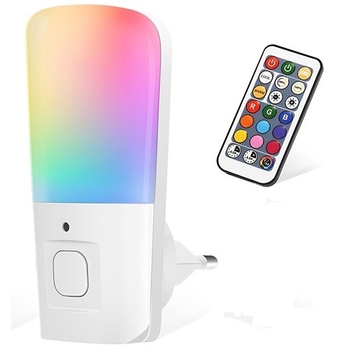 

Ночник детский светодиодный СветлячОК с пультом, 220 В LED RGB меняет цвет