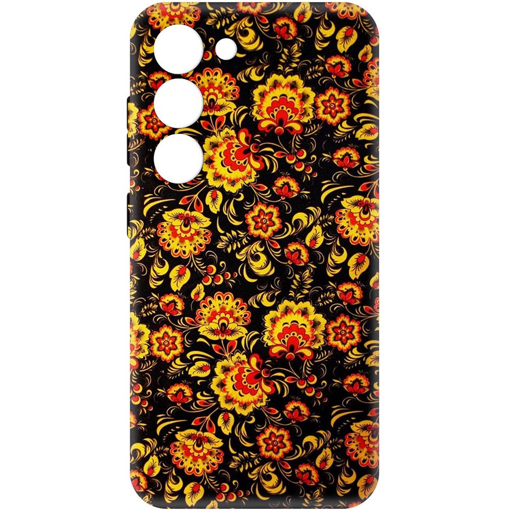 

Чехол-накладка Софт Хохлома для Samsung Galaxy S23, Черный