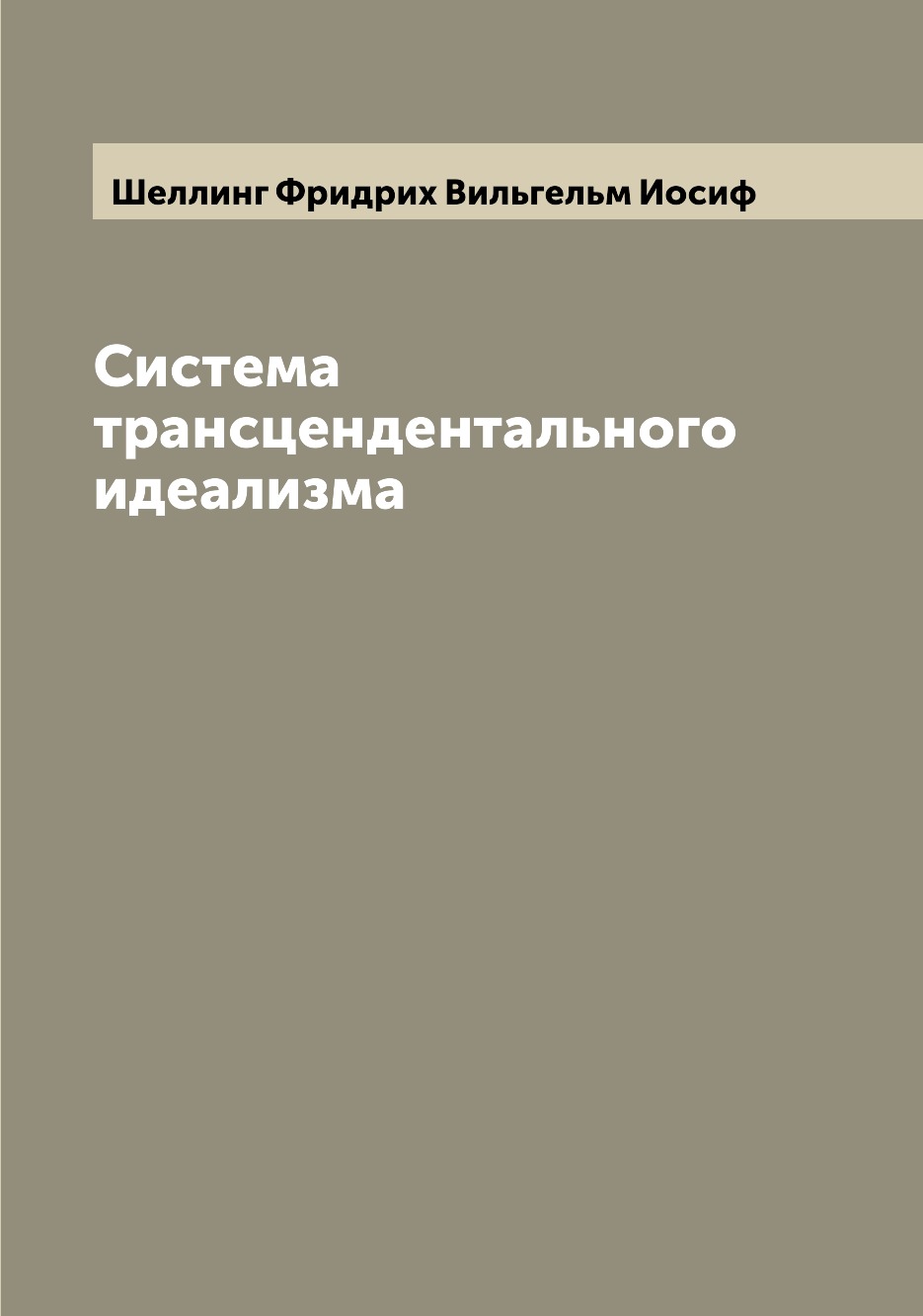 

Система трансцендентального идеализма
