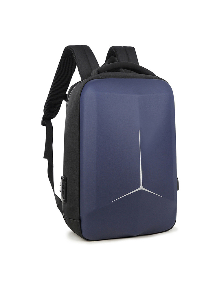 фото Городской рюкзак urm l00111 с жестким корпусом для ноутбука 17,3″ синий l00111