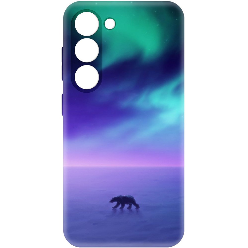 

Чехол-накладка Софт Северное Сияние для Samsung Galaxy S23, Черный