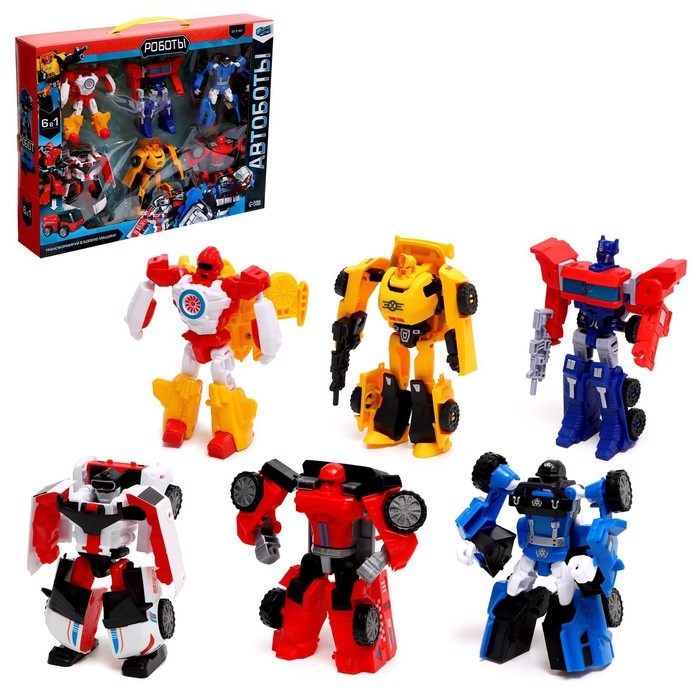 

Набор роботов «Автоботы», трансформируются, 6 штук