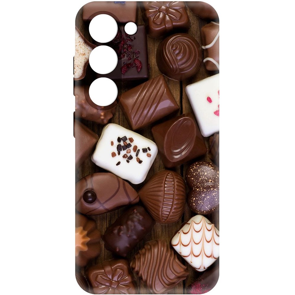 

Чехол-накладка Софт Конфеты для Samsung Galaxy S23, Черный
