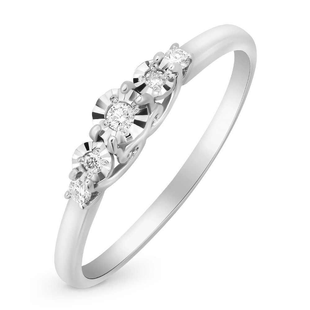

Кольцо женское из белого золота с бриллиантом 585Gold 101010905, р, 101010905