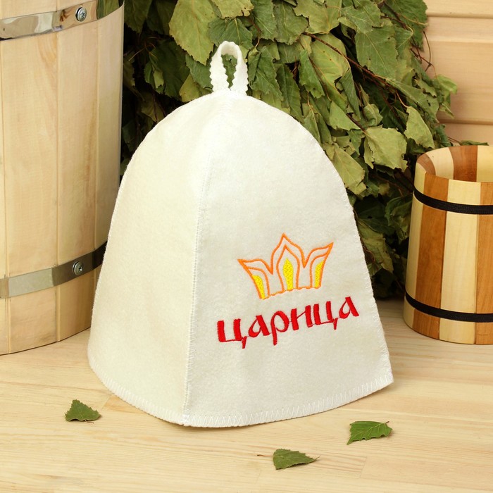 

Шапка для бани Царица 1398387 onesize белый, Царица