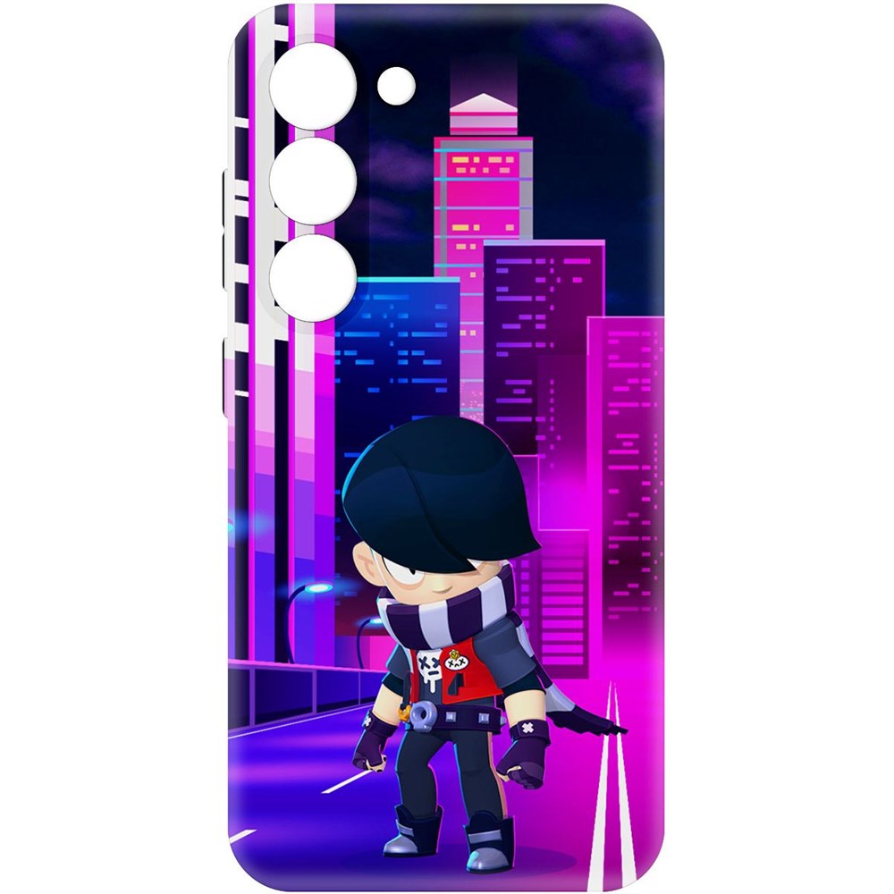 

Чехол-накладка Софт Brawl Stars - Эдгар для Samsung Galaxy S23, Черный