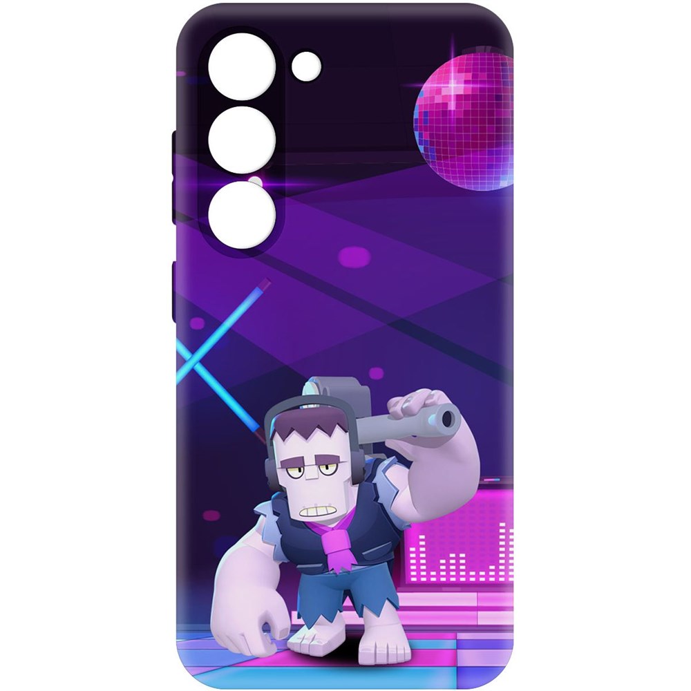 

Чехол-накладка Софт Brawl Stars - Фрэнк для Samsung Galaxy S23, Черный