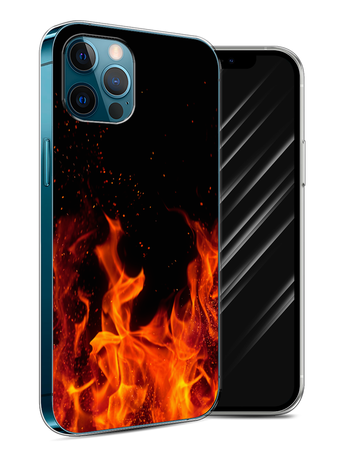 

Чехол Awog на Apple iPhone 12 / Айфон 12 "Все в огне", Разноцветный, 12550-4
