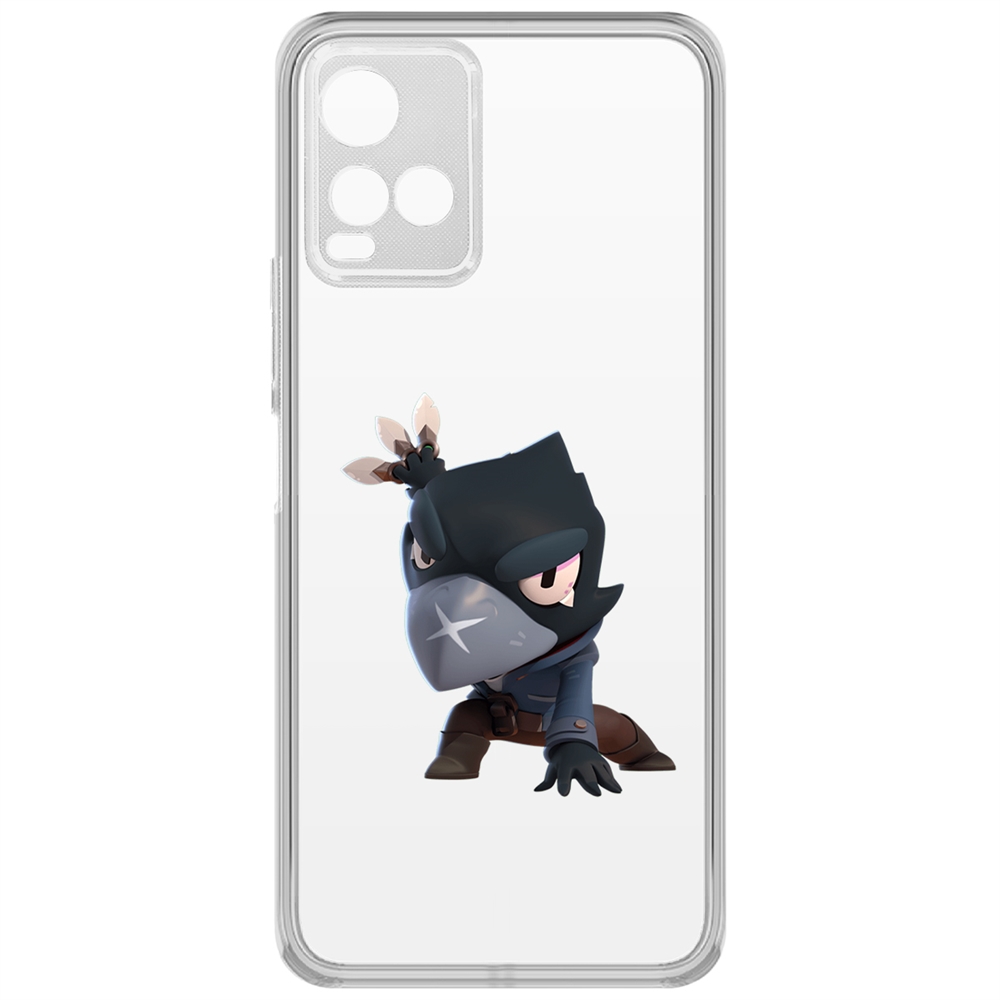 

Чехол-накладка Brawl Stars-Ворон для Vivo Y21, Прозрачный