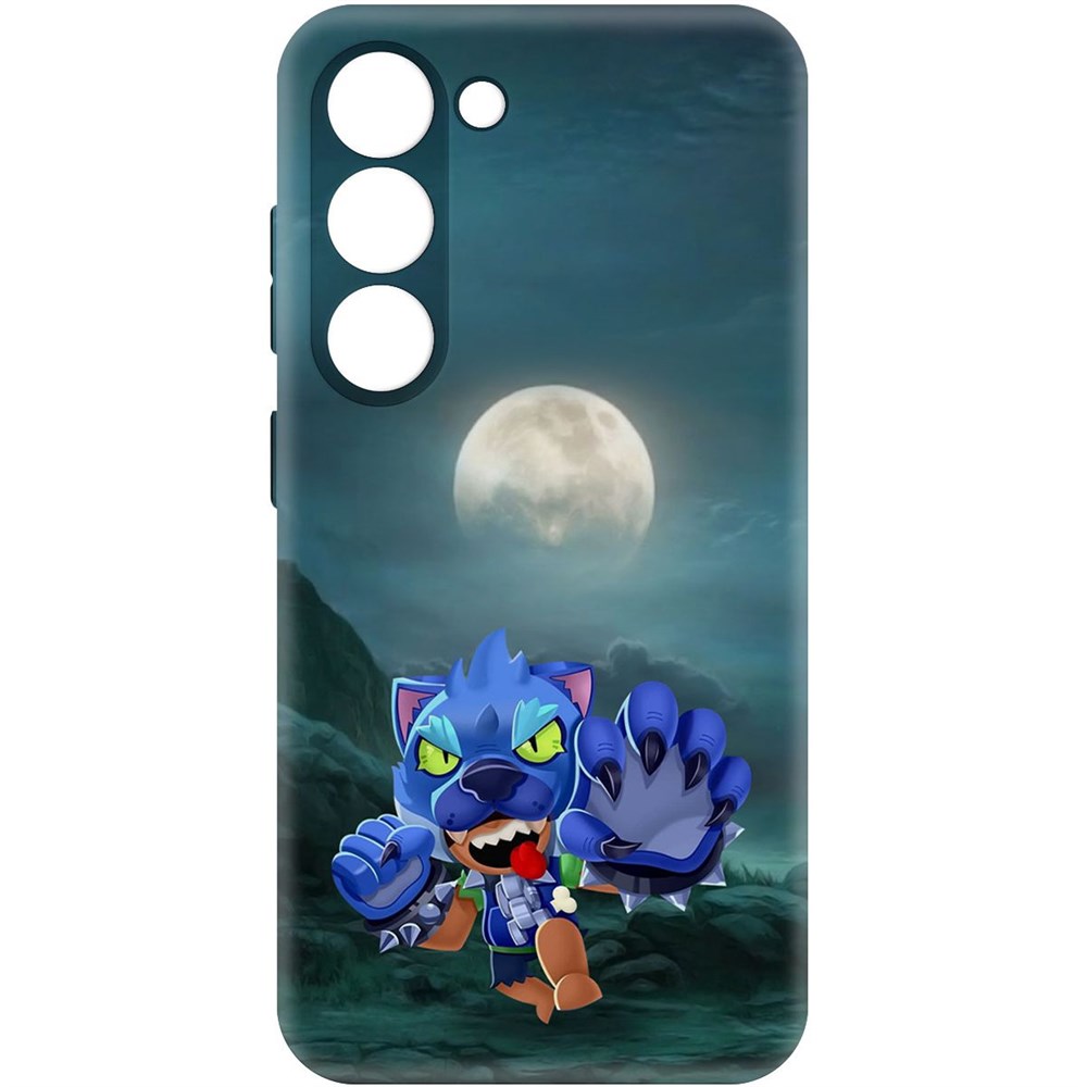 

Чехол-накладка Софт Brawl Stars - Оборотень Леон для Samsung Galaxy S23, Черный