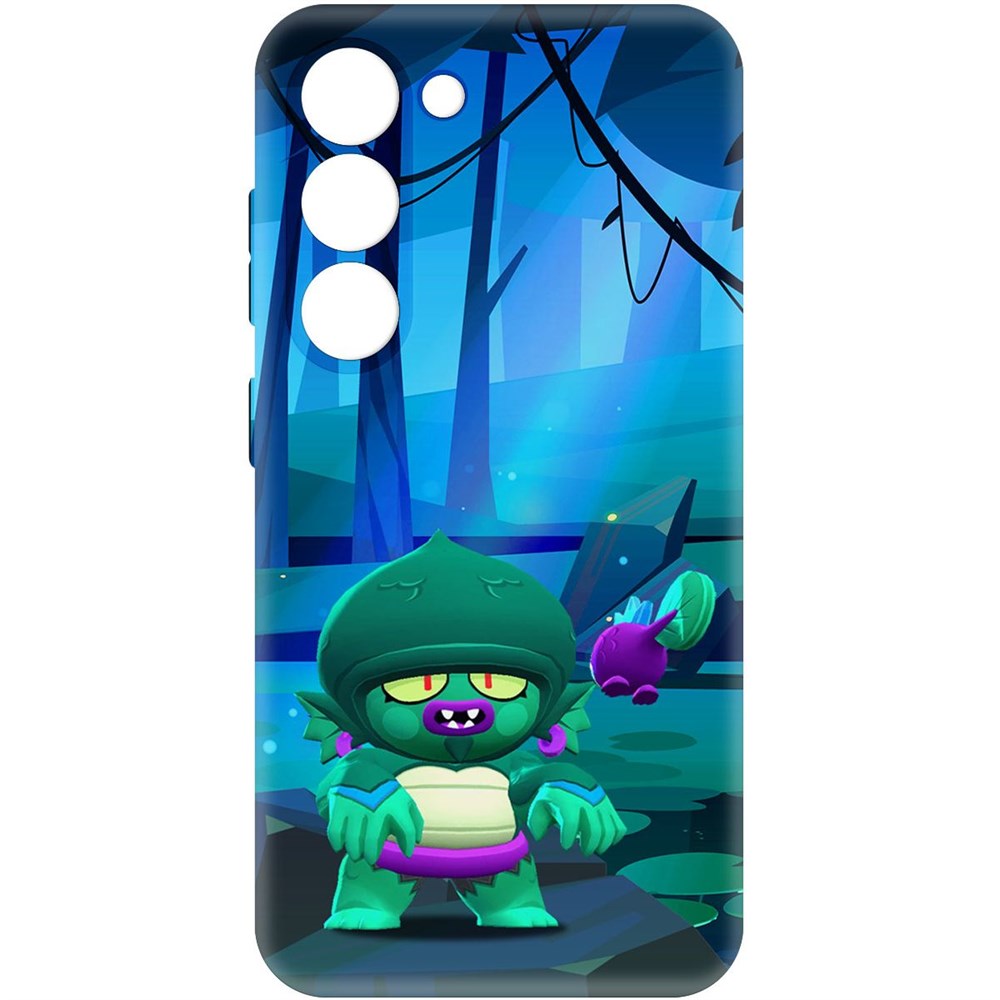 

Чехол-накладка Софт Brawl Stars - Болотный Джин для Samsung Galaxy S23, Черный