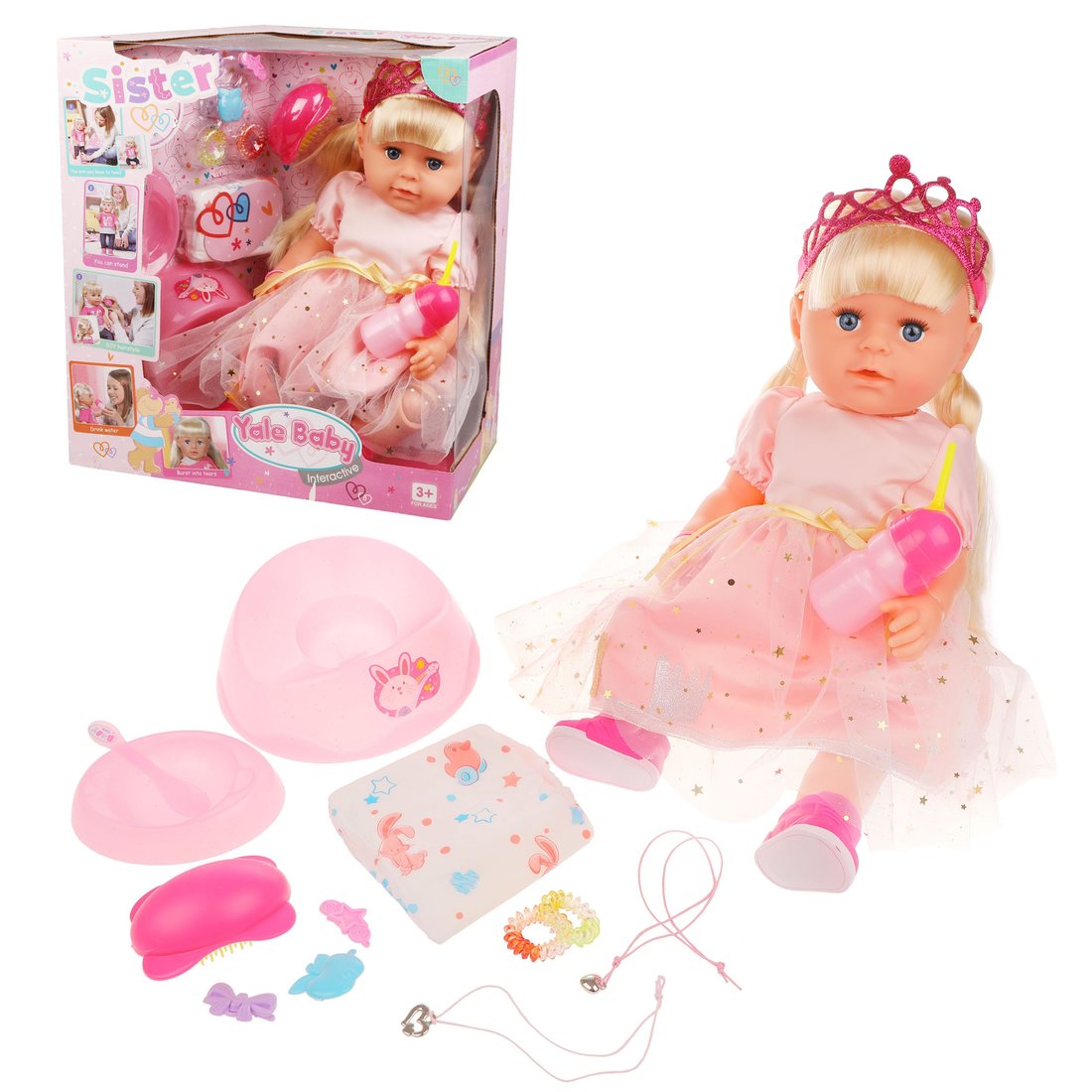 

Кукла Наша Игрушка Мой малыш, 45 см, 12 предметов 200642392, Мой малыш, 45 см, 12 предметов