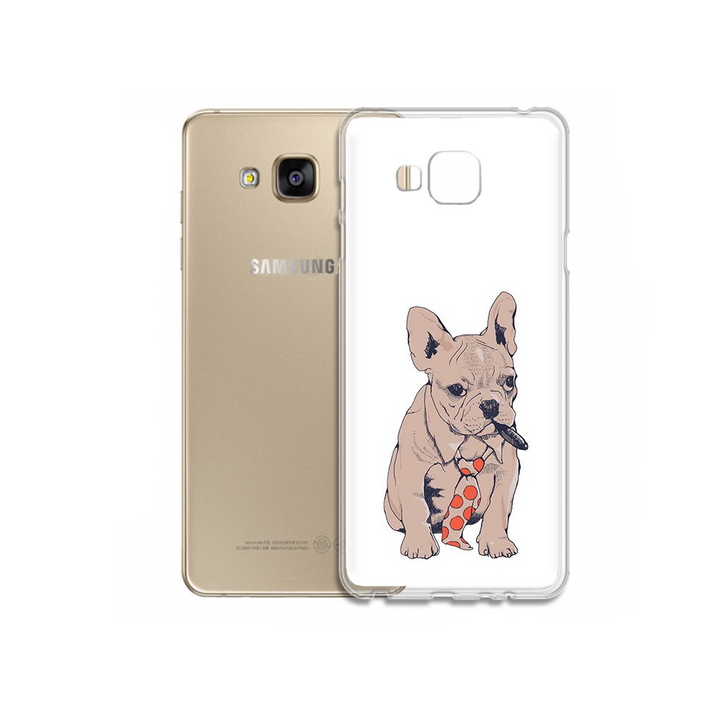 

Чехол MyPads Tocco для Samsung Galaxy J5 Prime бульдог с сигарой (PT66772.570.250), Прозрачный, Tocco
