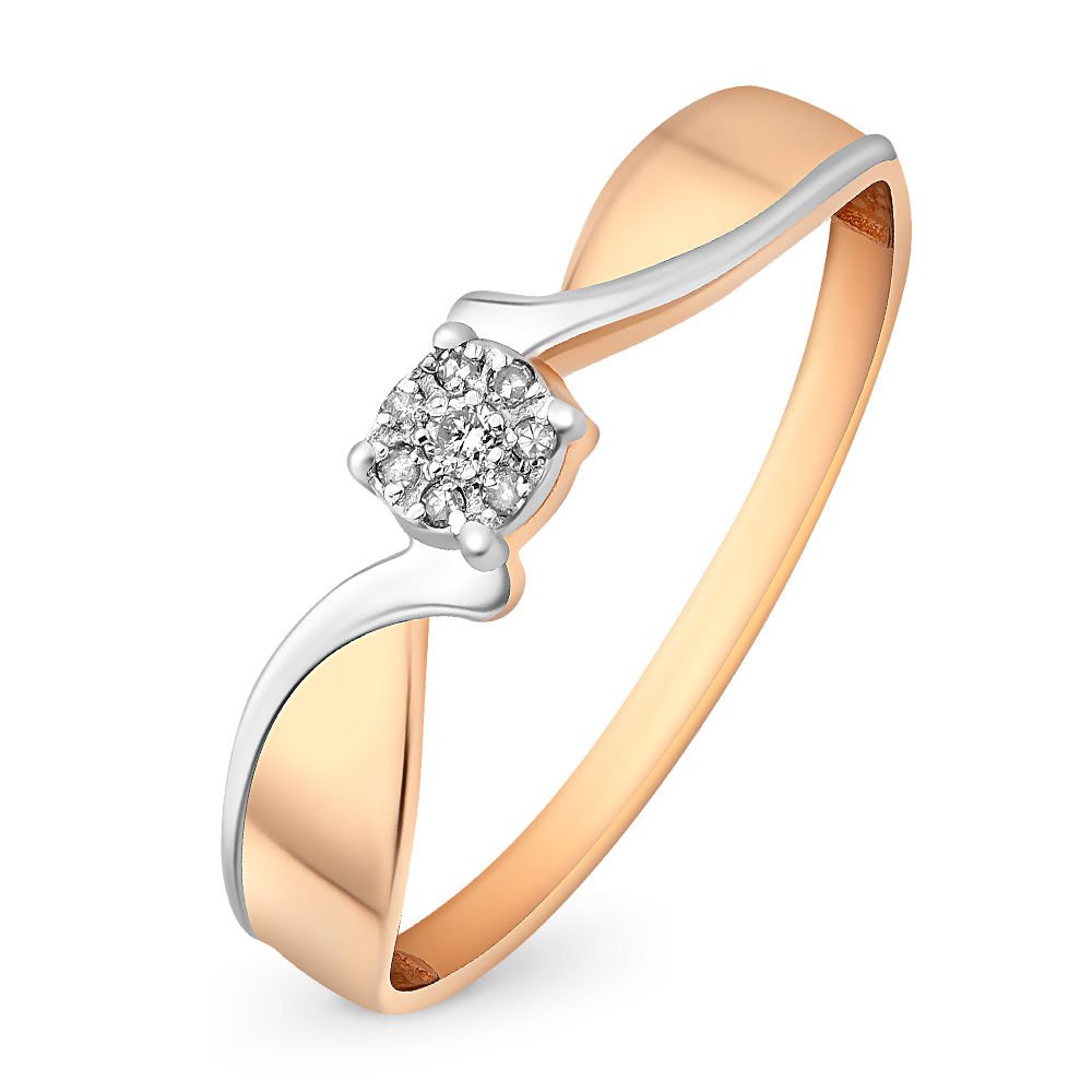 

Кольцо из золота р.  585Gold 101008525, бриллиант\бриллиант, 101008525