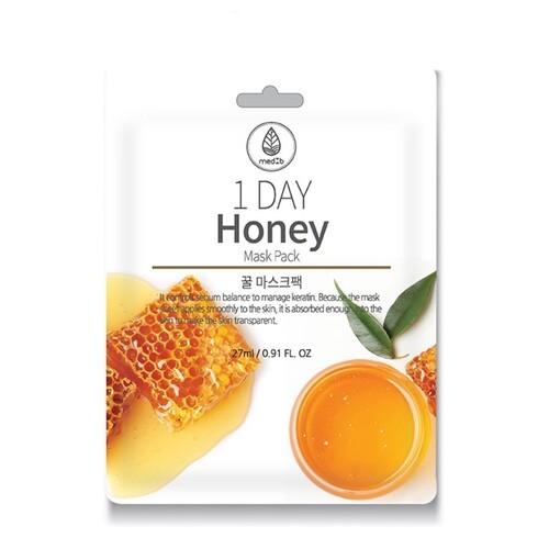 

Маска тканевая Med B с мёдом 1 Day Honey Mask Pack, 27 мл