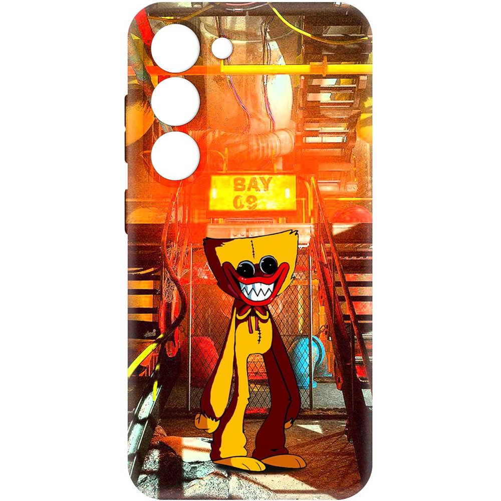 

Чехол-накладка Софт Хаги Ваги Желтый для Samsung Galaxy S23, Черный