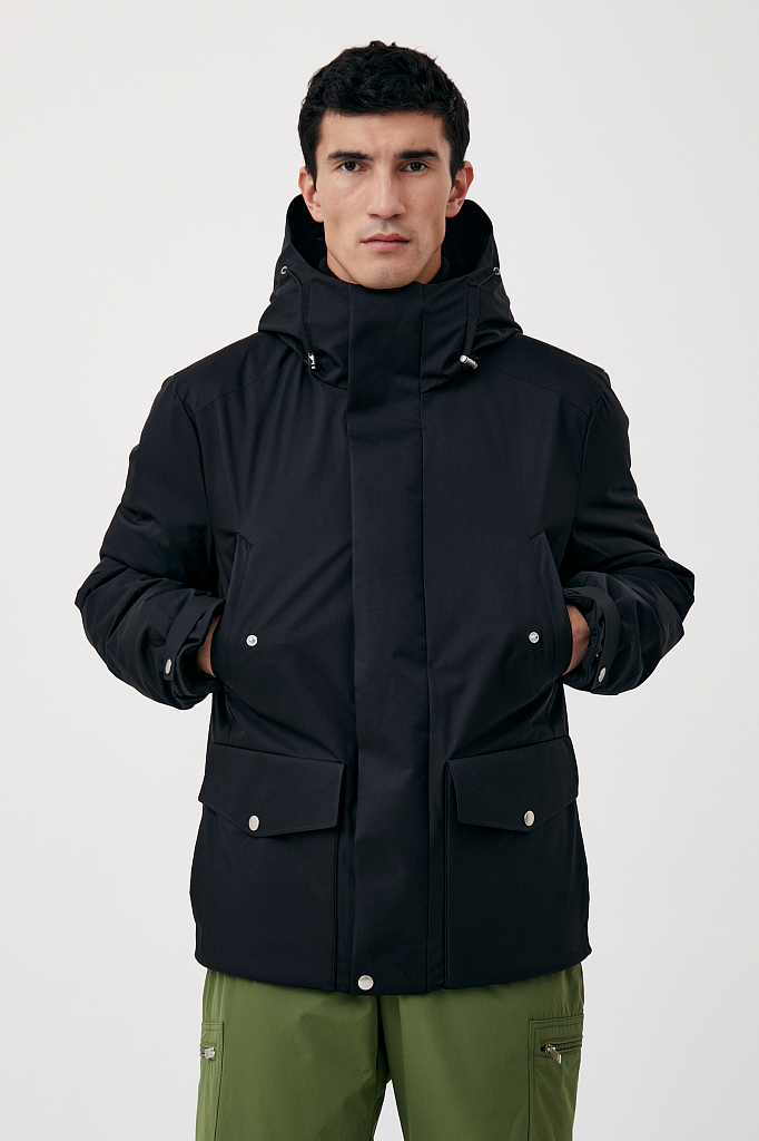 фото Куртка мужская finn flare fab21044 черная 2xl