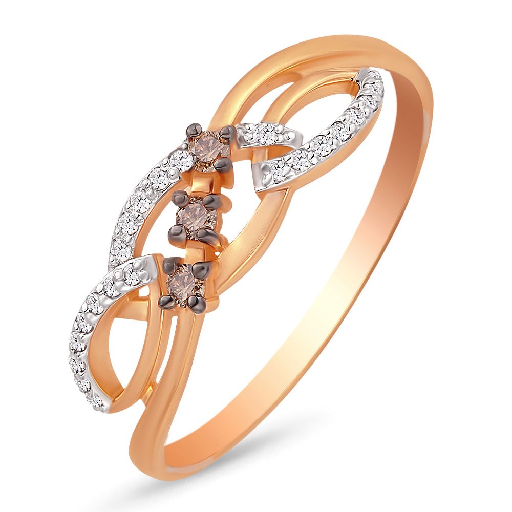 

Кольцо женское из красного золота с бриллиантом 585Gold 101008180, р. 18, 101008180