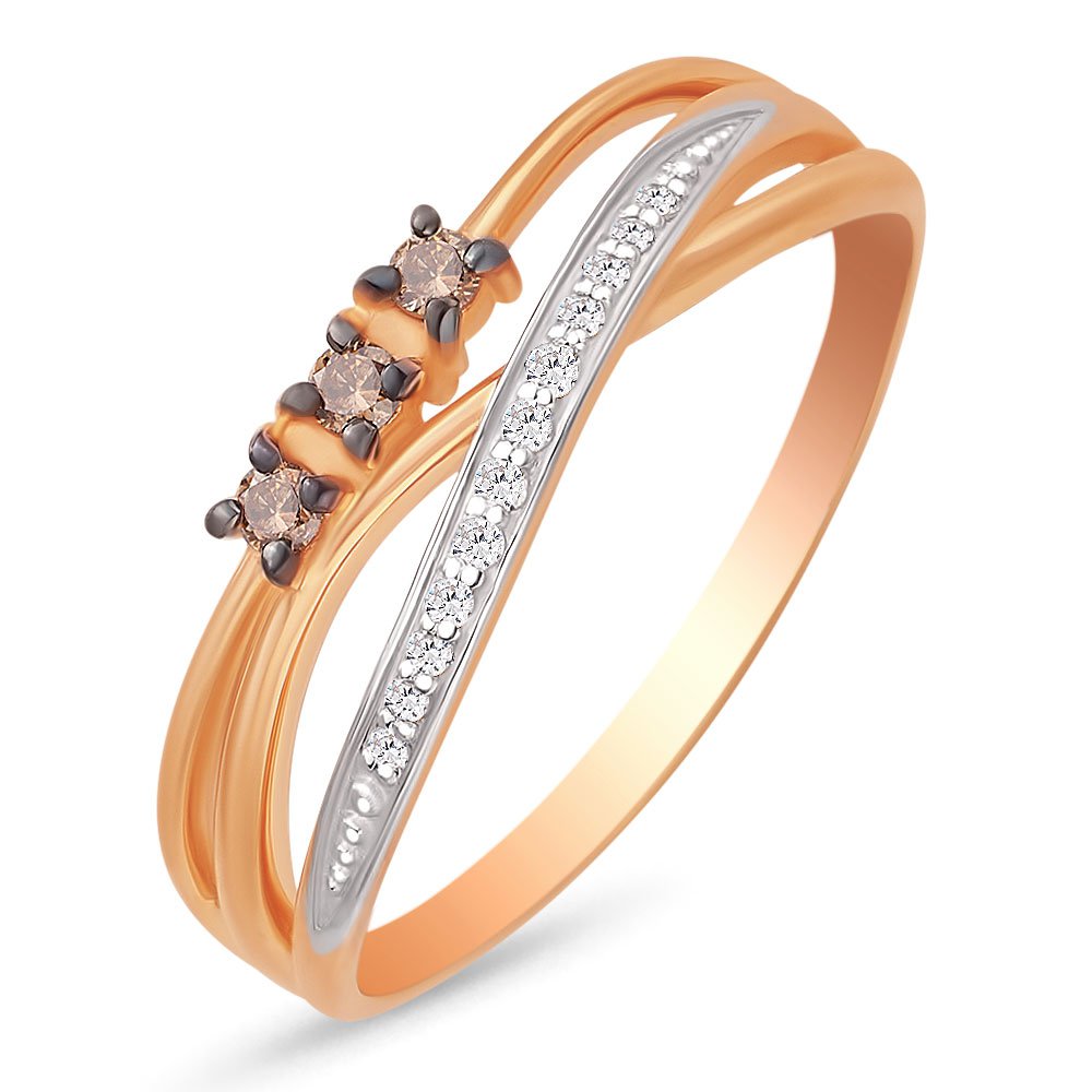 

Кольцо женское из красного золота с бриллиантом 585Gold 101008179, р. 16,5, 101008179