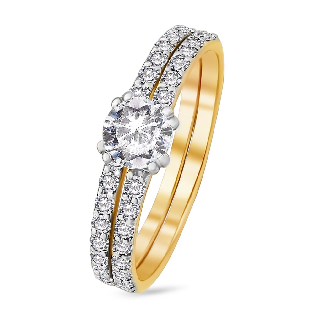 

Кольцо женское из желтого золота с бриллиантом 585Gold 101005775, р. 17, 101005775
