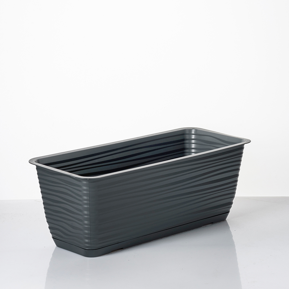 

Балконный ящик Form Plastic Sahara с поддоном FP3180014 9 л темно-серый 1 шт., Sahara