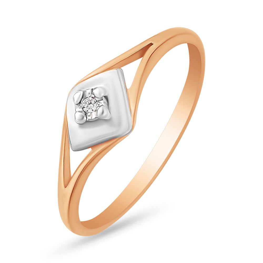 

Кольцо женское из красного золота с бриллиантом 585Gold 101014891, р, 101014891