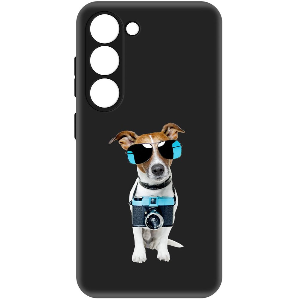 

Чехол-накладка Софт Пес-турист для Samsung Galaxy S23, Черный