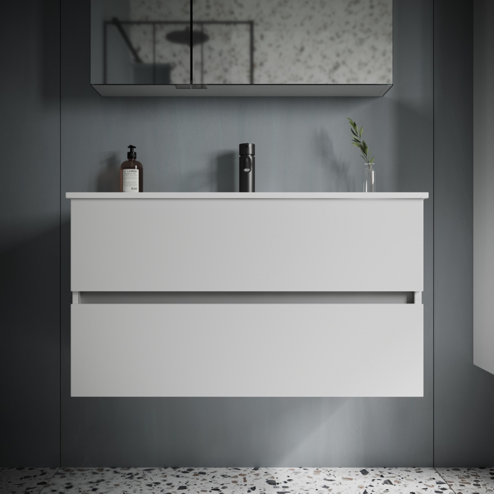 

Тумба с раковиной Sancos Urban 90 белая, UR90W+CN7002, Белый, Urban