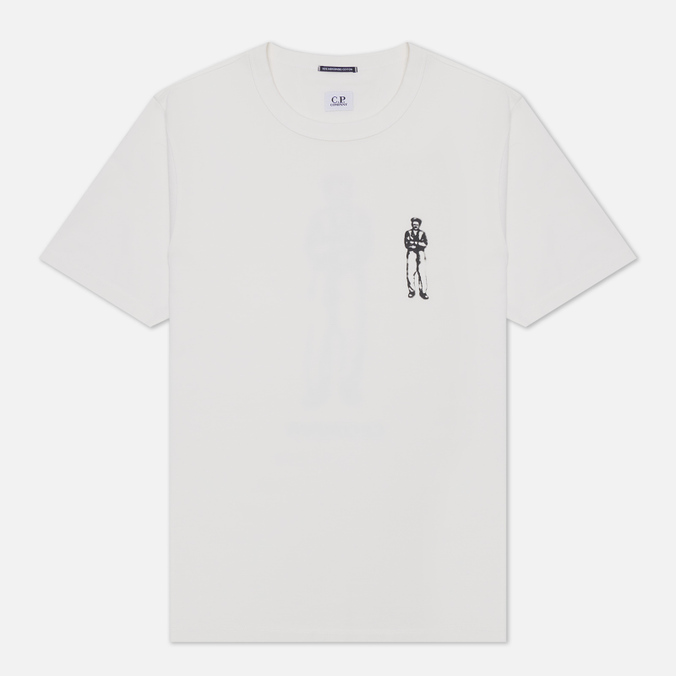 

Мужская футболка C.P. Company 30/2 Mercerized Jersey Graphic British Sailor белый S, 30/2 Mercerized Jersey Graphic British Sailor