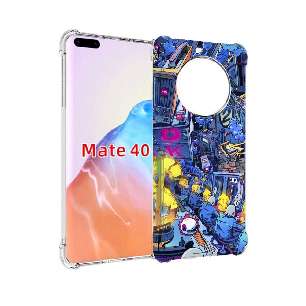 Чехол MyPads Tocco для Huawei Mate 40 футуристичная картинка