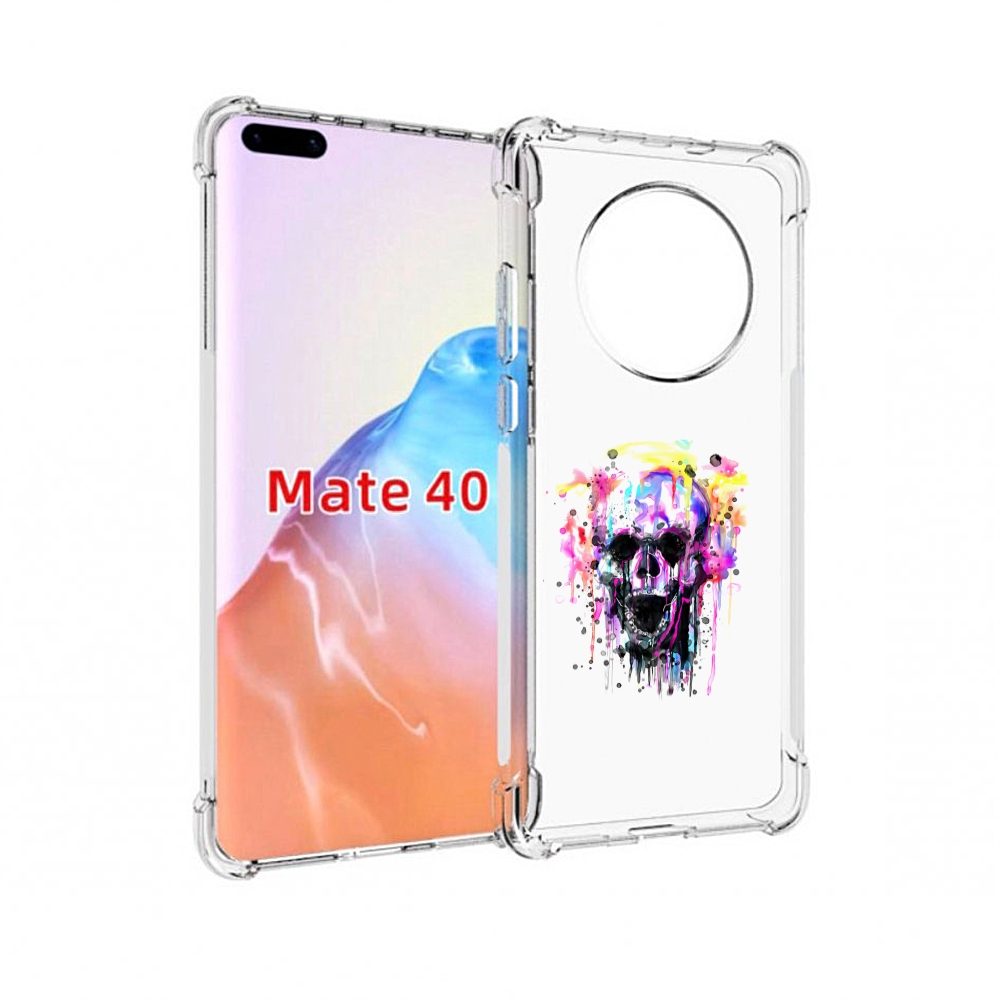 

Чехол MyPads Tocco для Huawei Mate 40 граффити череп, Прозрачный, Tocco