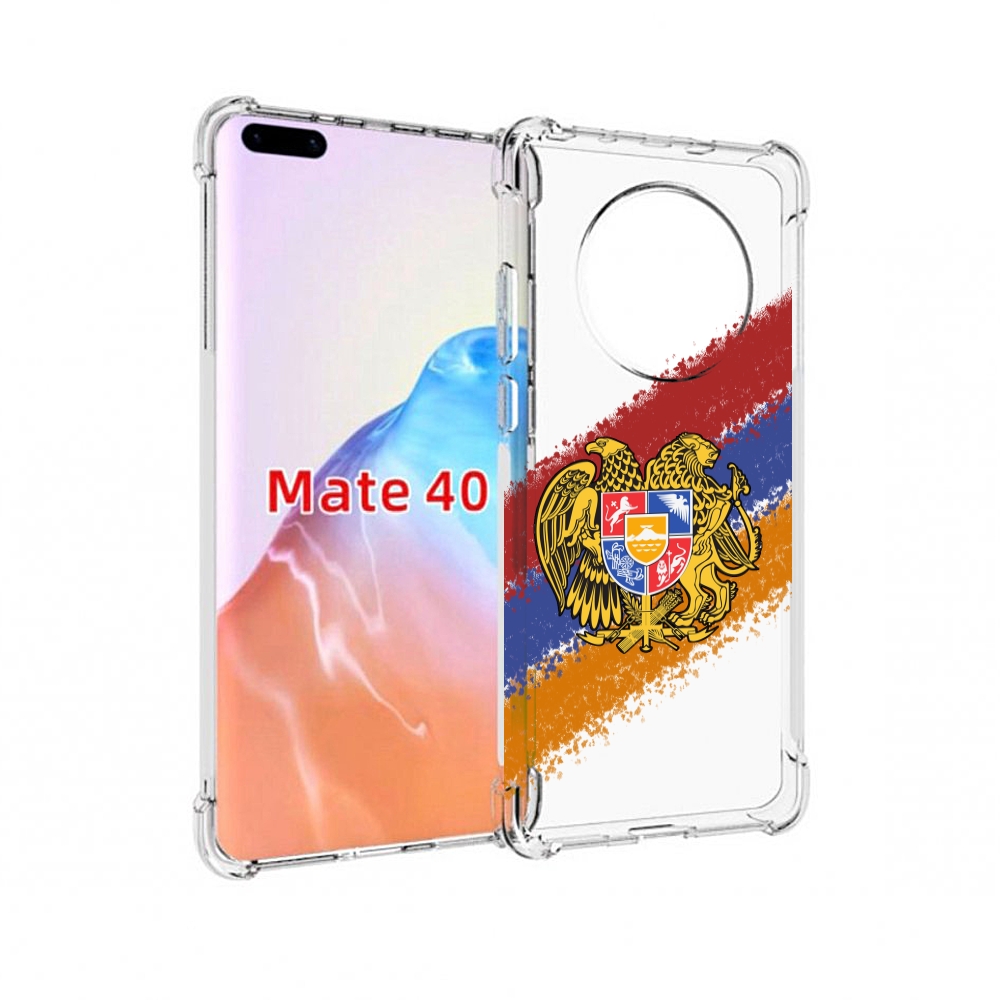 

Чехол MyPads Tocco для Huawei Mate 40 флаг герб Армении, Прозрачный, Tocco