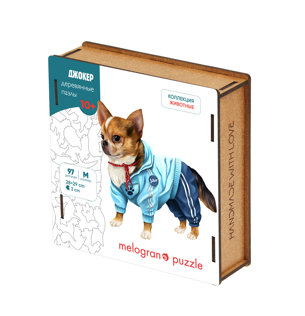 

Деревянный пазл Melograno Puzzle Джокер. 97 дет