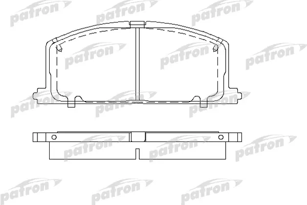 Тормозные колодки PATRON дисковые PBP308