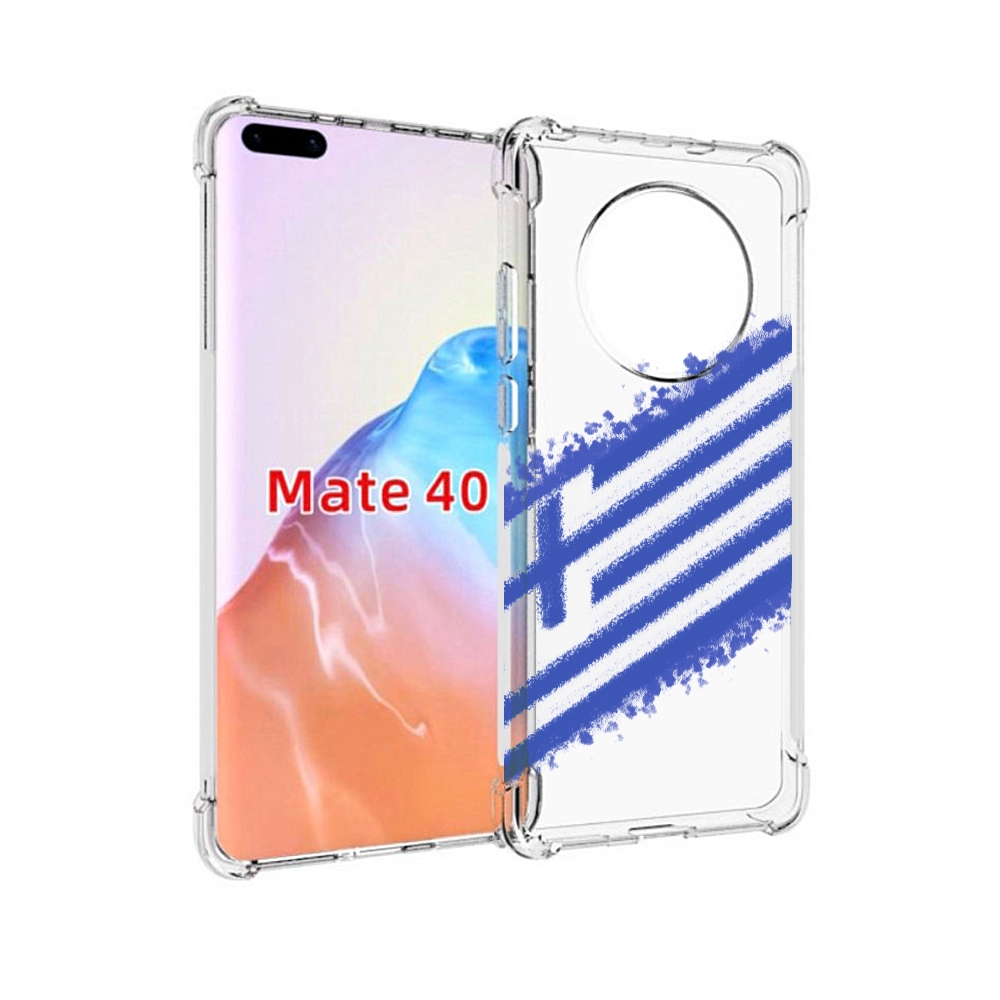 

Чехол MyPads Tocco для Huawei Mate 40 флаг Греции, Прозрачный, Tocco