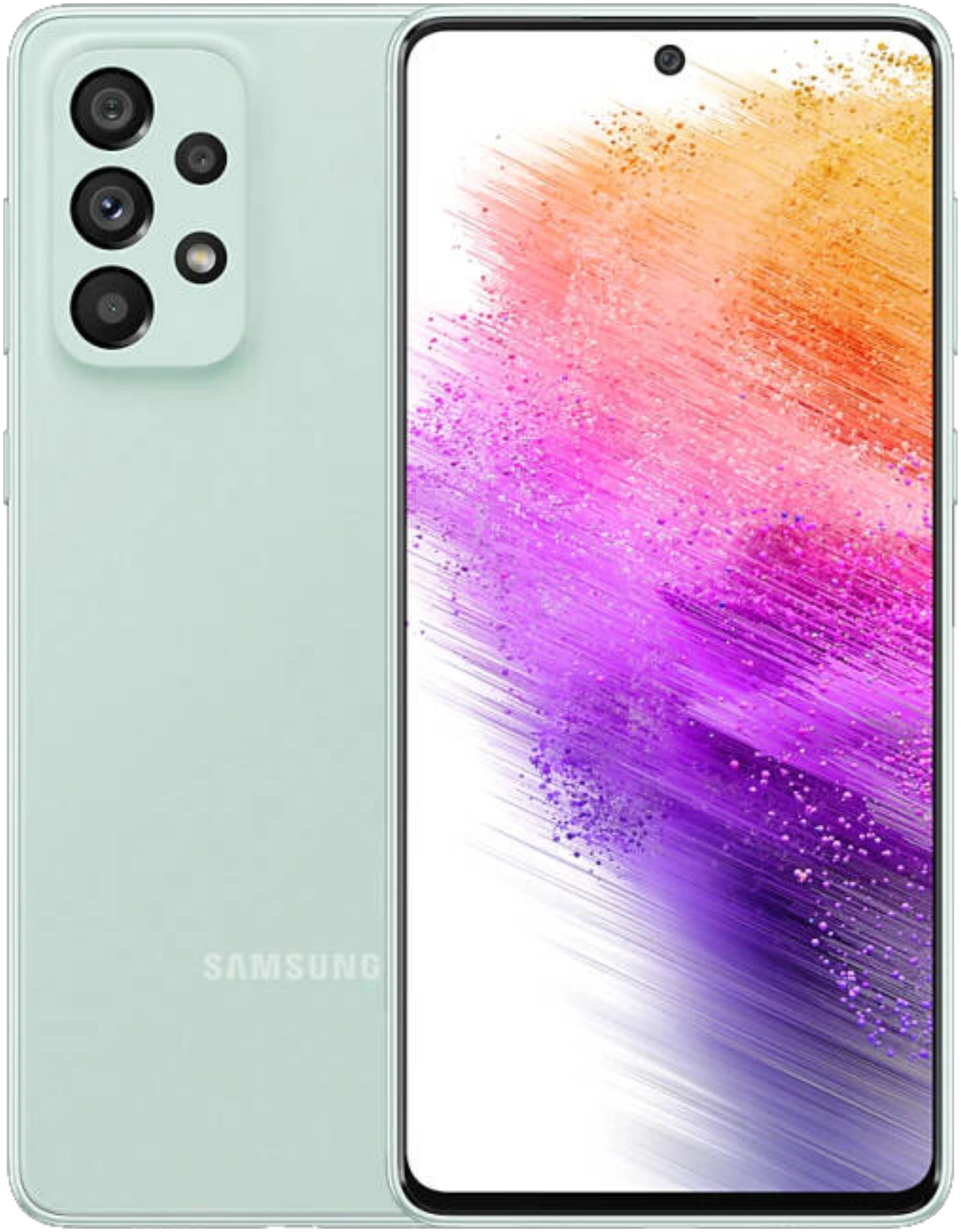 

Смартфон Samsung Galaxy A73 5G 8/256GB мятный (eeee5555fgrt56), Galaxy A73 5G