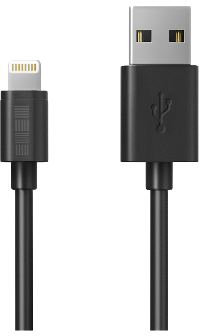 фото Кабель interstep lightning mfi, черный