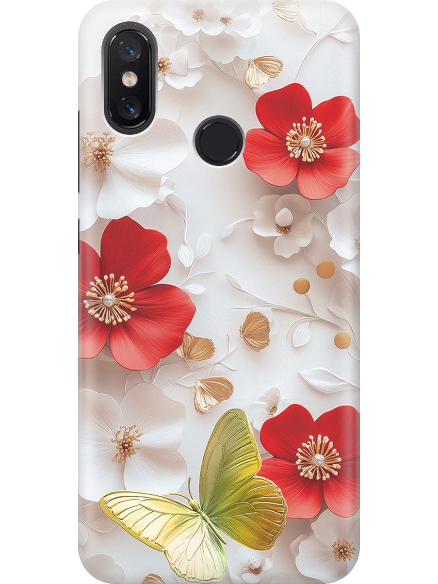 

Силиконовый чехол на Xiaomi Mi 8 с принтом "Золотая бабочка" прозрачный, Прозрачный;белый;золотистый;красный, 718409923