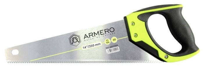 

Ножовка по дереву 350мм Armero A531/350 11мм из инструментальной высококачественной стали