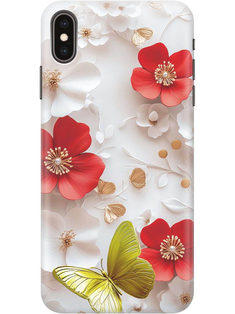 

Силиконовый чехол на Apple iPhone XS Max с принтом "Золотая бабочка" прозрачный, Прозрачный;белый;золотистый;красный, 719086223